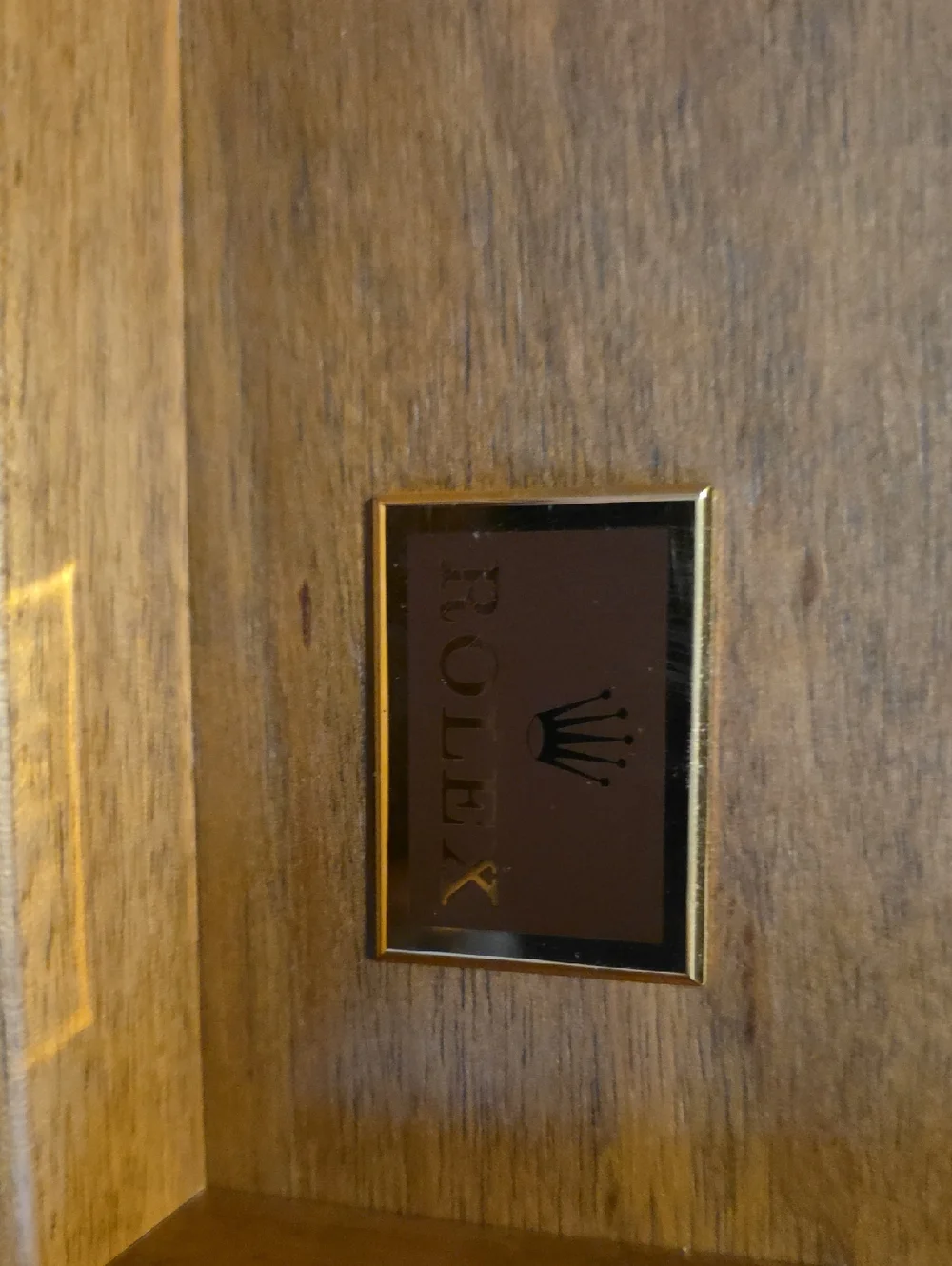 Rolex Brown Leather Case with Gold Lettering With Card Holder and Certificate - Picture 7 of 10